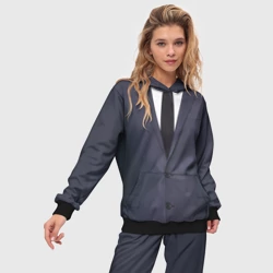 Женский костюм с толстовкой 3D Деловой пиджак с рубашкой - фото 2