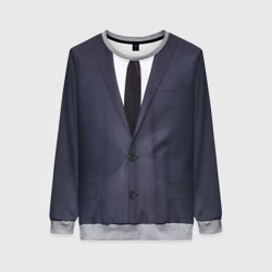 Женский свитшот 3D Деловой пиджак с рубашкой