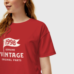 Женская футболка хлопок Oversize 1998 подлинный винтаж - оригинальные детали - фото 2