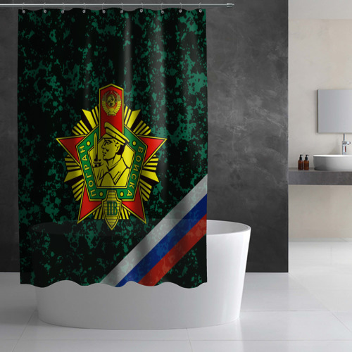 Штора 3D для ванной Пограничные войска РФ - фото 3