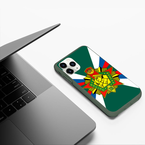 Чехол для iPhone 11 Pro матовый с принтом Пограничные войска России, фото #5