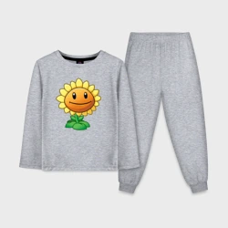 Детская пижама с лонгсливом хлопок Подсолнух красивый