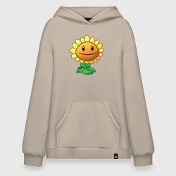 Худи SuperOversize хлопок Подсолнух красивый