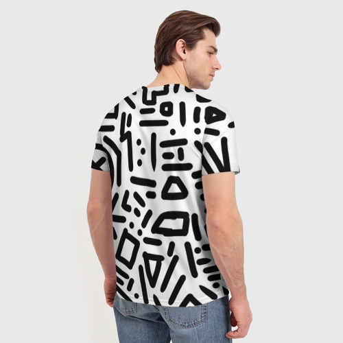 Мужская футболка 3D Текстура паттерн, цвет 3D печать - фото 4
