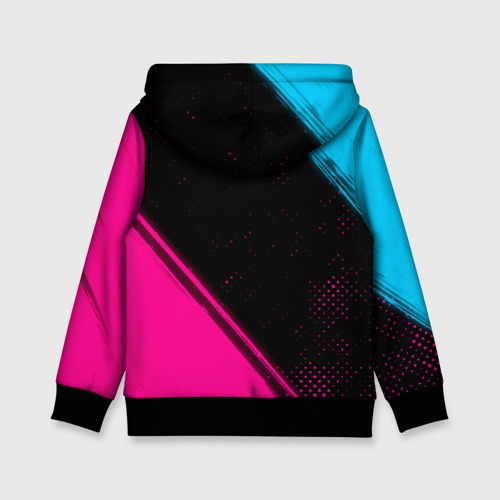 Детская толстовка 3D Mini - neon gradient: надпись, символ, цвет черный - фото 2