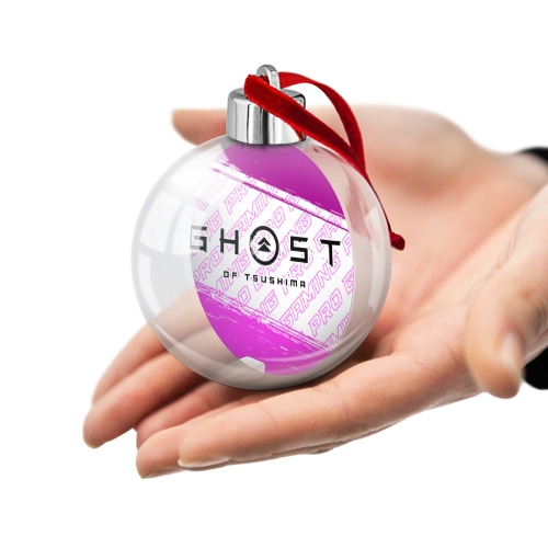 Ёлочный шар Ghost of Tsushima pro gaming: надпись и символ - фото 2