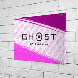 Холст прямоугольный Ghost of Tsushima pro gaming: надпись и символ - фото 2