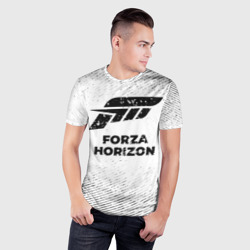 Мужская футболка 3D Slim Forza Horizon с потертостями на светлом фоне - фото 2