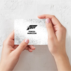 Поздравительная открытка Forza Horizon с потертостями на светлом фоне - фото 2