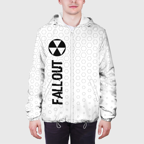 Мужская куртка 3D Fallout glitch на светлом фоне: по-вертикали, цвет 3D печать - фото 4