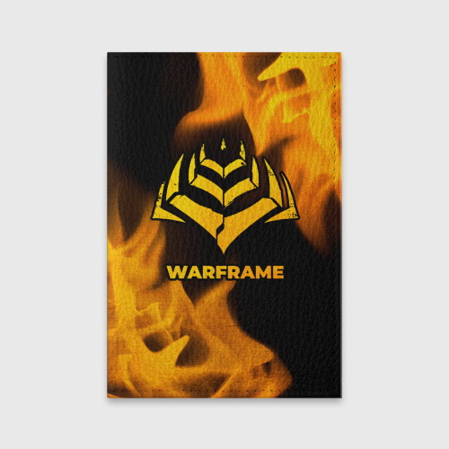 Обложка для паспорта матовая кожа Warframe - gold gradient