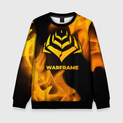 Детский свитшот 3D Warframe - gold gradient