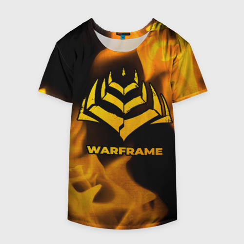 Накидка на куртку 3D Warframe - gold gradient, цвет 3D печать - фото 4