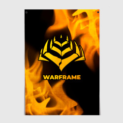 Постер Warframe - gold gradient