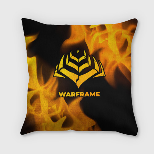 Подушка 3D Warframe - gold gradient