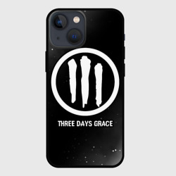 Чехол для iPhone 13 mini Three Days Grace glitch на темном фоне