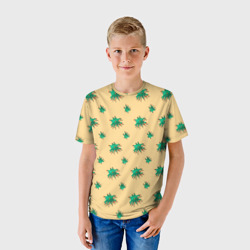 Детская футболка 3D Зеленый коронавирус - фото 2