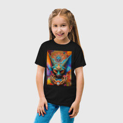 Детская футболка хлопок The demonic cat's gaze - фото 2