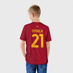 Детская футболка 3D Пауло Дибала ФК Рома форма 22-23 домашняя - фото 2