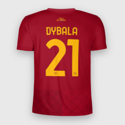 Мужская футболка 3D Slim Пауло Дибала ФК Рома форма 22-23 домашняя