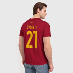 Мужская футболка 3D Пауло Дибала ФК Рома форма 22-23 домашняя - фото 2