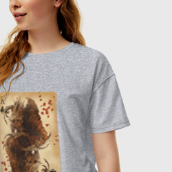 Женская футболка хлопок Oversize Fable III Хозяин Теней, король крести - фото 2