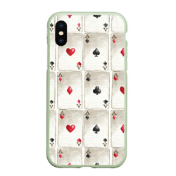 Чехол для iPhone XS Max матовый Покер