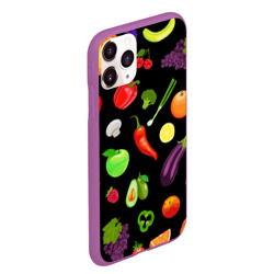 Чехол для iPhone 11 Pro Max матовый Фрукты и овощи - фото 2