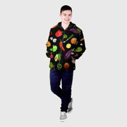 Мужская куртка 3D Фрукты и овощи - фото 2