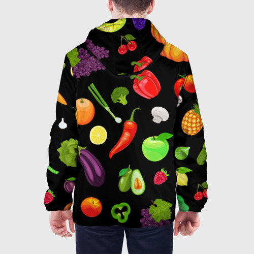 Мужская куртка 3D Фрукты и овощи, цвет 3D печать - фото 5