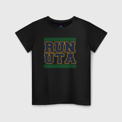 Детская футболка хлопок Run Utah Jazz