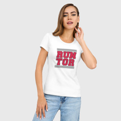 Женская футболка хлопок Slim Run Toronto Raptors - фото 2
