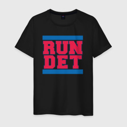 Мужская футболка хлопок Run Detroit Pistons