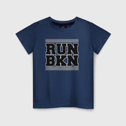 Детская футболка хлопок Run Brooklyn Nets