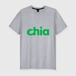 Мужская футболка хлопок Slim Криптовалюта Chia