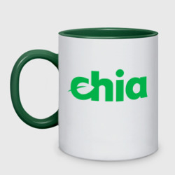 Кружка двухцветная Криптовалюта Chia