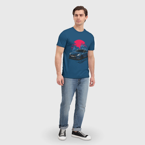Мужская футболка 3D Nissan GTR Godzilla, цвет 3D печать - фото 5