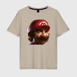 Мужская футболка хлопок Oversize Mario pixel