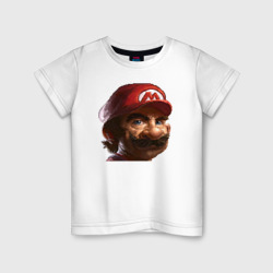 Детская футболка хлопок Mario pixel
