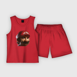 Детская пижама с шортами хлопок Mario pixel