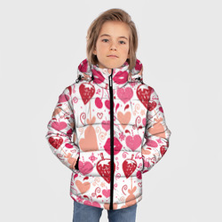 Зимняя куртка для мальчиков 3D Клубничная любовь - фото 2