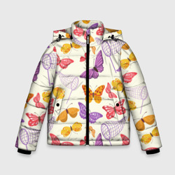 Зимняя куртка для мальчиков 3D Ловец бабочек
