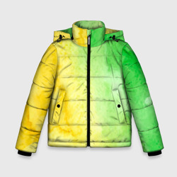Зимняя куртка для мальчиков 3D Жёлтая и зелёная краски