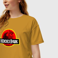 Женская футболка хлопок Oversize Костняной дракон - фото 2