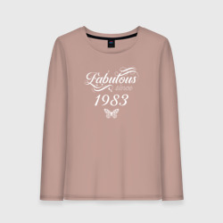 Женский лонгслив хлопок Fabulous since 1983