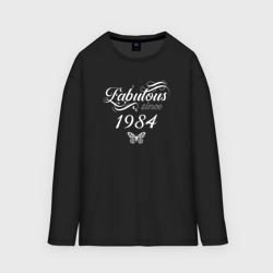 Женский лонгслив oversize хлопок Fabulous since 1984