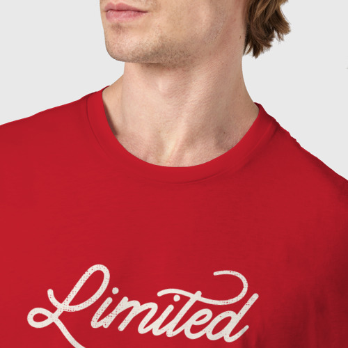 Мужская футболка хлопок 1993 год - ограниченный выпуск, цвет красный - фото 6