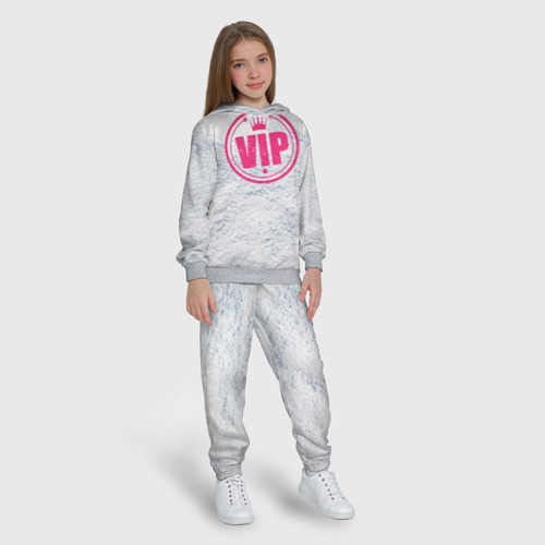 Детский костюм с толстовкой 3D Vip, цвет меланж - фото 5