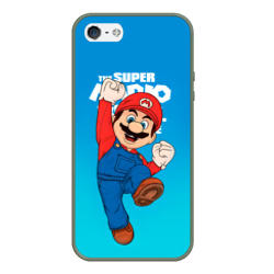 Чехол для iPhone 5/5S матовый Братья Супер Марио: Марио