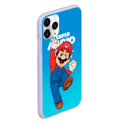 Чехол для iPhone 11 Pro матовый Братья Супер Марио: Марио - фото 2